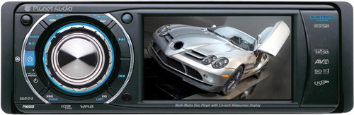 Planet Audio P9695B Bluetooth Enabled Single DIN In-Dash DVD, MP3, CD, AM/FM Receiver with 3.6